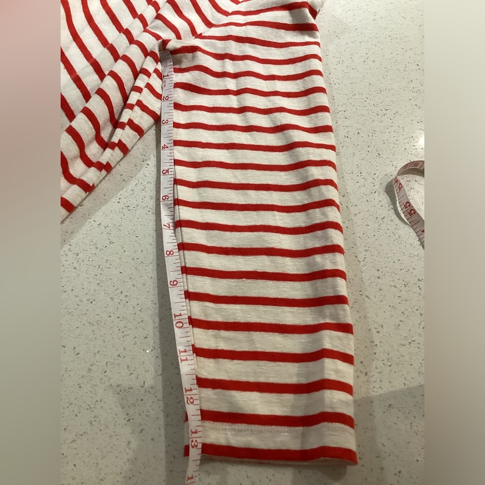 Tory Burch 100% linen stripe nautical shift mini dress. Size S. - Picture 9 of 9